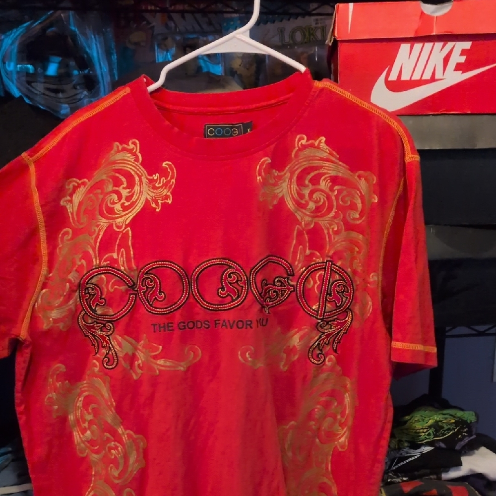 COOGI Red T-Shirt with Gold Accents